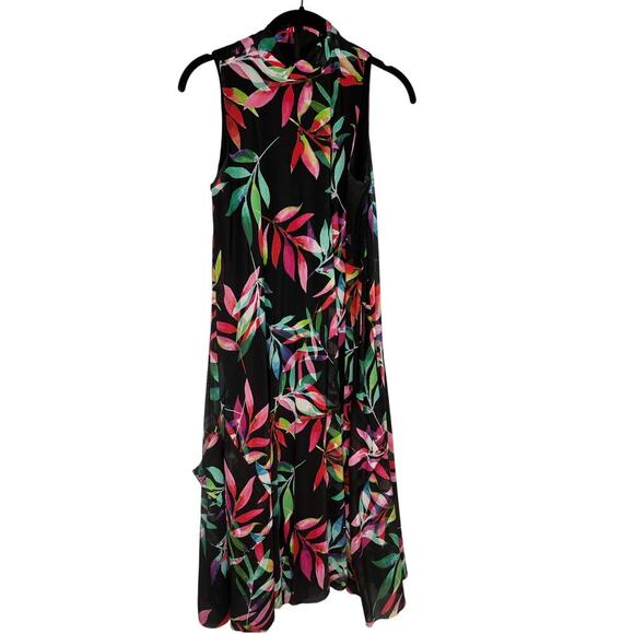 Joseph Ribkoff Dresses & Skirts - Joseph Ribkoff Floral A-Line Flowy Dress US Size 6 Lagenlook Sleeveless Lined